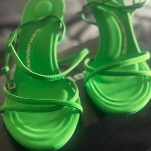 Alexander Wang Green Minimalist Heels